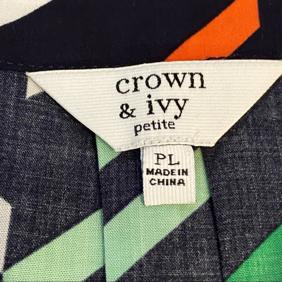 ๐ CROWN & IVY | STRIPED SLEEVELESS TOP SZ PL - Picture 15 of 16